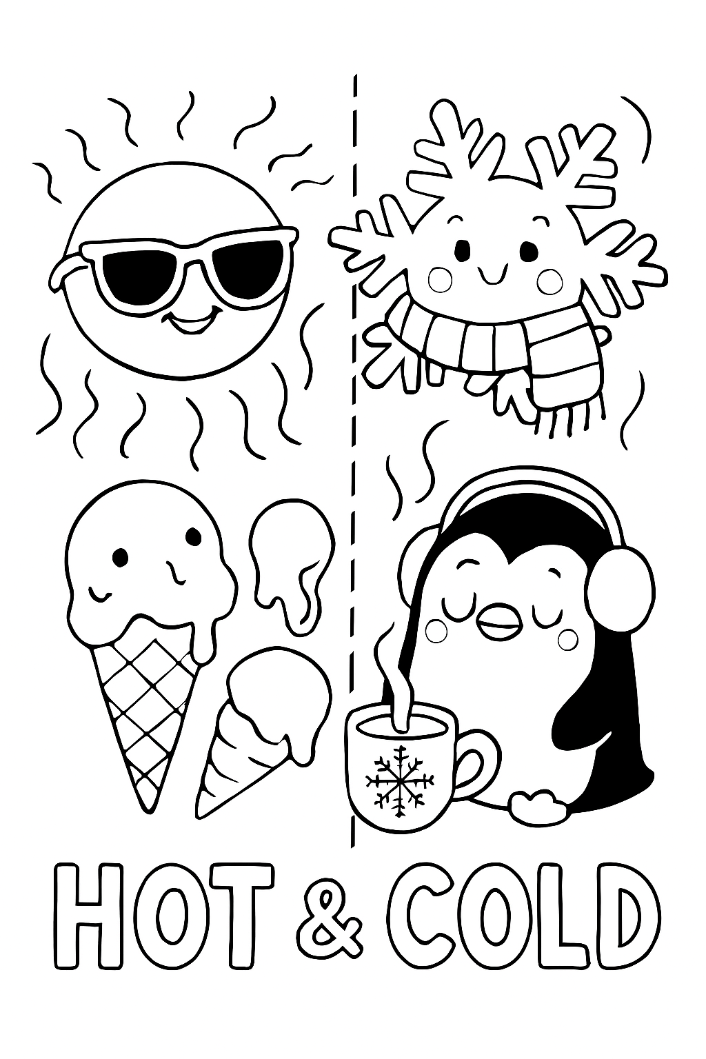 Opposite Wolds Coloring Book